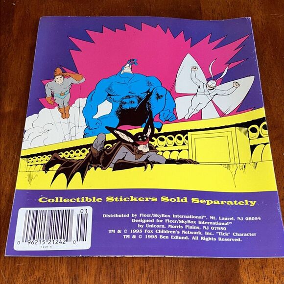 The Tick 9"X10.5" Panini Sticker Book Album Empty‎ Album With No Stickers B4 - Picture 2 of 5